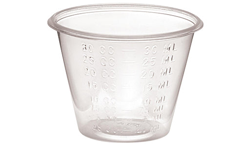 Medline DYND90000 Non-Sterile Graduated Plastic Medicine Cups 1 oz -